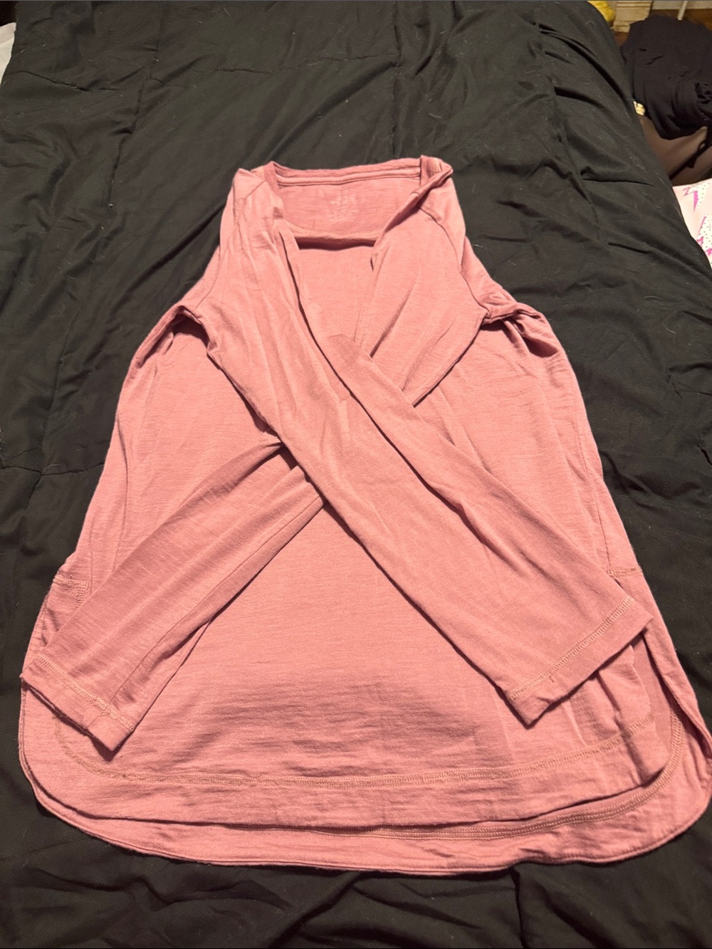 WoolX Women's Pink Long Sleeve Tunic Top size small - Picture 4 of 6